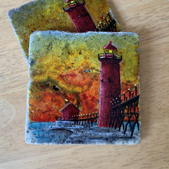 Grand Haven Sunset coasters